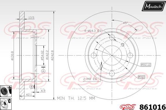 Maxtech 6271505 - Гальмівний супорт avtolavka.club