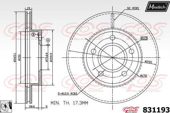 Maxtech 6271002 - Гальмівний супорт avtolavka.club