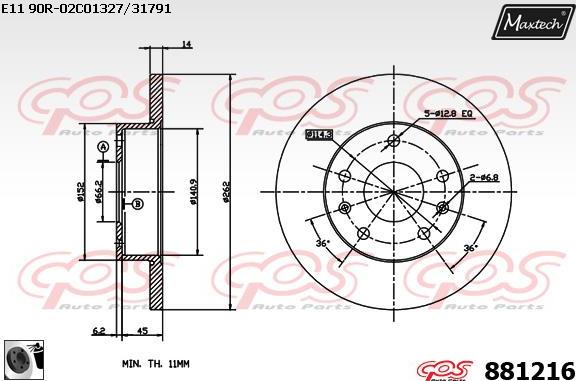 Maxtech 6278503 - Гальмівний супорт avtolavka.club