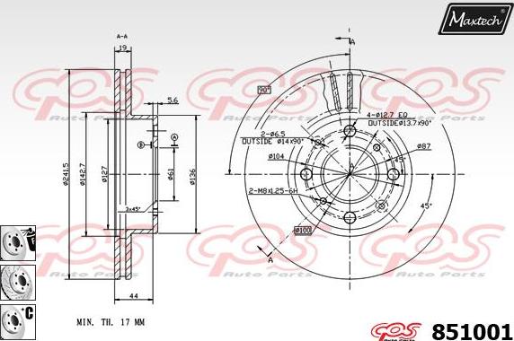 Maxtech 6273500 - Гальмівний супорт avtolavka.club