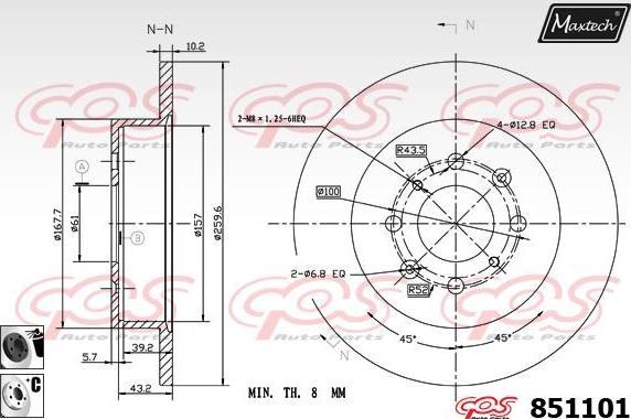 Maxtech 6272000 - Гальмівний супорт avtolavka.club