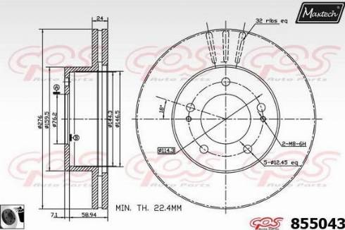 Japanparts DI-515 - Гальмівний диск avtolavka.club