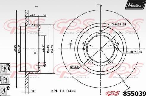 Maxtech 855039.6980 - Гальмівний диск avtolavka.club