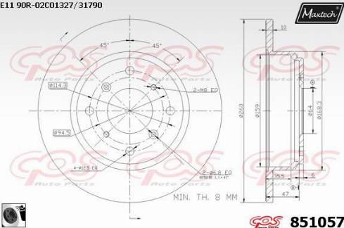 MDR MRD-2406 - Гальмівний диск avtolavka.club