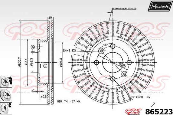 Maxtech 873585 - Гальмівний диск avtolavka.club