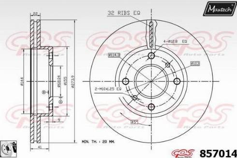 MDR MFD-2187 - Гальмівний диск avtolavka.club