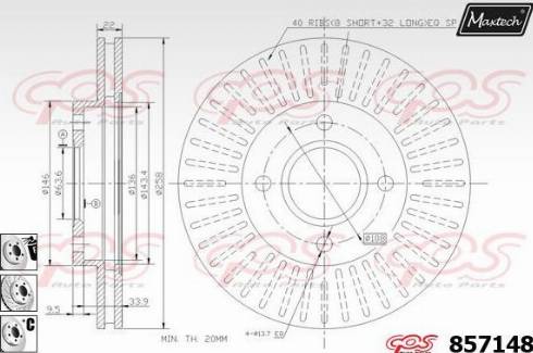 Maxtech 857148.6980 - Гальмівний диск avtolavka.club