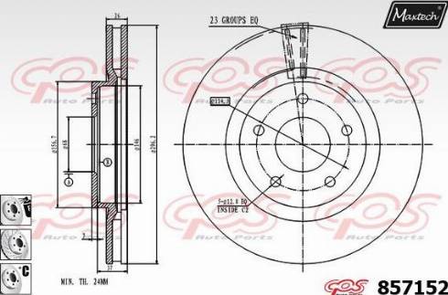 Maxtech 857152.6980 - Гальмівний диск avtolavka.club