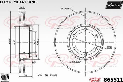 NK 203535 - Гальмівний диск avtolavka.club