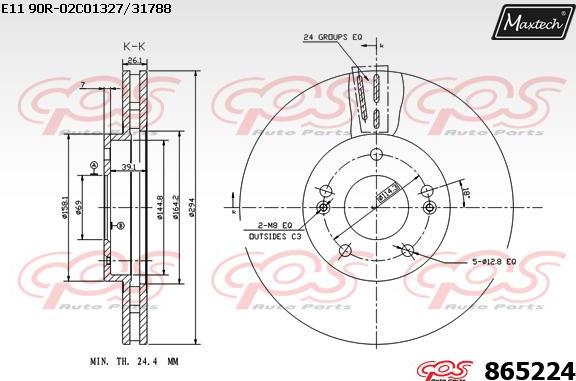 Maxtech 865231 - Гальмівний диск avtolavka.club