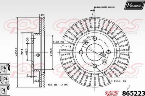 Maxtech 865223.6980 - Гальмівний диск avtolavka.club