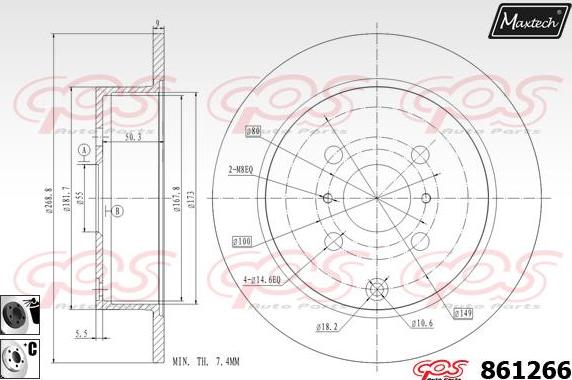 Maxtech 865277 - Гальмівний диск avtolavka.club