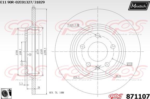 Maxtech 861061 - Гальмівний диск avtolavka.club