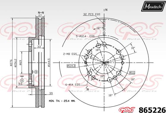 Maxtech 861039 - Гальмівний диск avtolavka.club