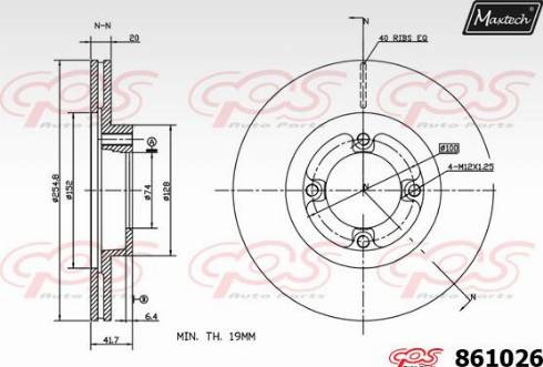 Maxtech 861026.0000 - Гальмівний диск avtolavka.club