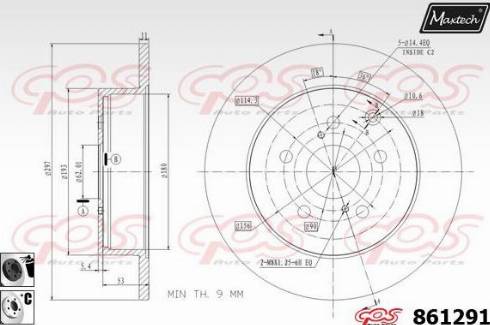 Maxtech 861291.6060 - Гальмівний диск avtolavka.club