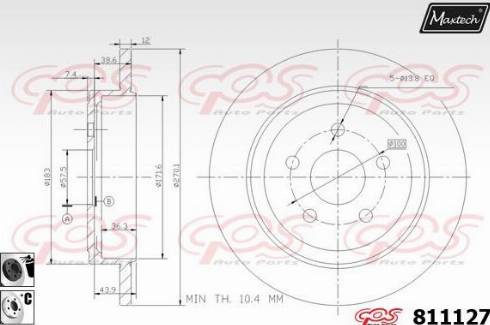 Maxtech 811127.6060 - Гальмівний диск avtolavka.club