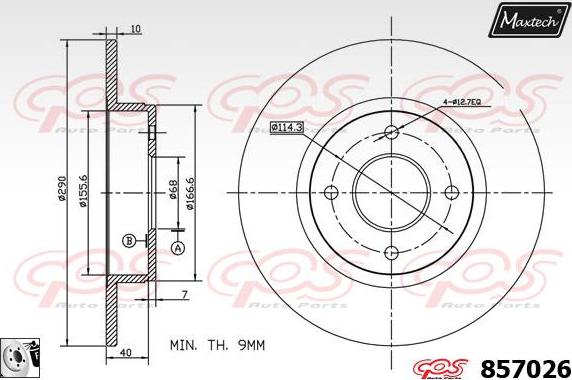 Maxtech 811171 - Гальмівний диск avtolavka.club