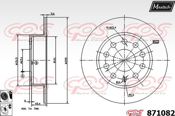 Maxtech 811178 - Гальмівний диск avtolavka.club