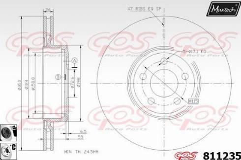 Maxtech 811235.6060 - Гальмівний диск avtolavka.club