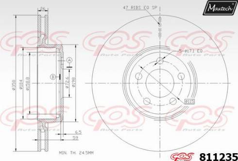 Maxtech 811235.0000 - Гальмівний диск avtolavka.club