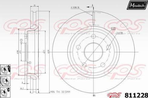 Maxtech 811228.6880 - Гальмівний диск avtolavka.club