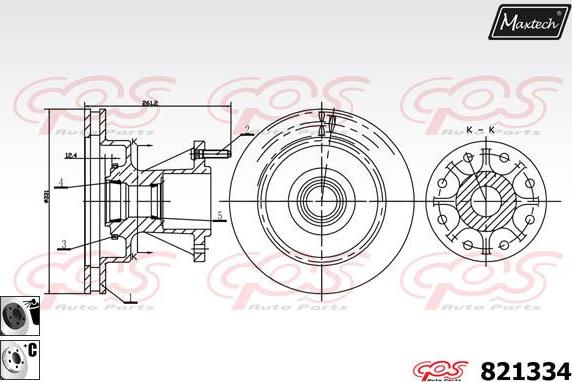 Maxtech 885506 - Гальмівний диск avtolavka.club