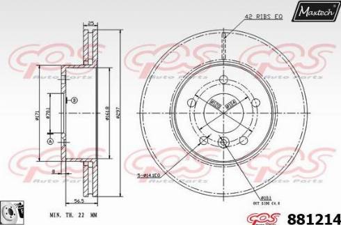 Maxtech 881214.0080 - Гальмівний диск avtolavka.club