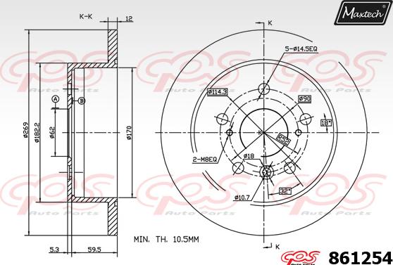 Maxtech 827001 - Гальмівний диск avtolavka.club