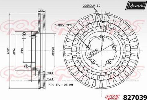 Maxtech 827039.0000 - Гальмівний диск avtolavka.club