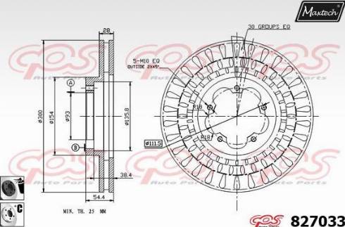 Maxtech 827033.6060 - Гальмівний диск avtolavka.club