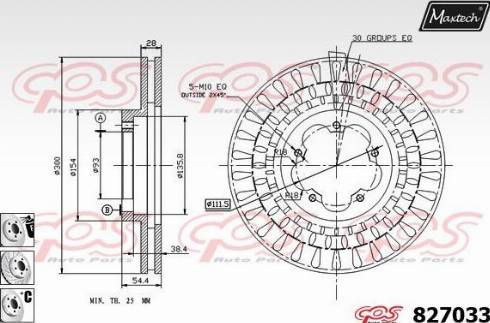 Maxtech 827033.6880 - Гальмівний диск avtolavka.club