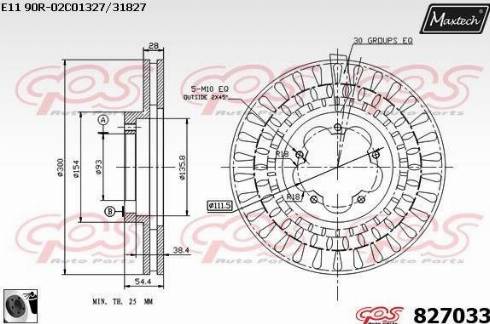 Maxtech 827033.0060 - Гальмівний диск avtolavka.club