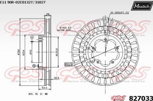 Maxtech 827033.0000 - Гальмівний диск avtolavka.club