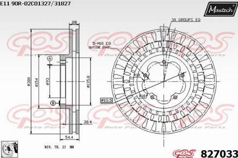 Maxtech 827033.0080 - Гальмівний диск avtolavka.club