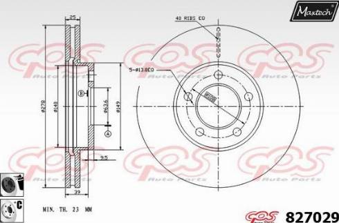 Maxtech 827029.6060 - Гальмівний диск avtolavka.club