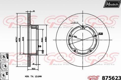 Maxtech 875623.6980 - Гальмівний диск avtolavka.club