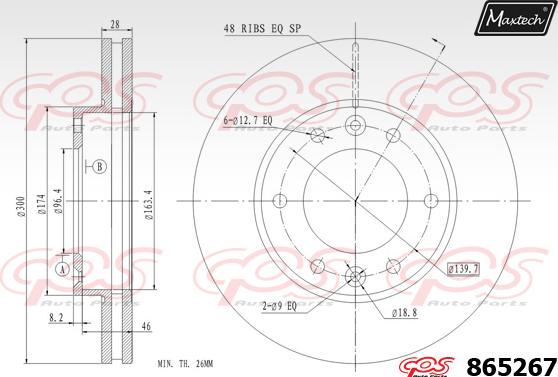 Maxtech 871081 - Гальмівний диск avtolavka.club