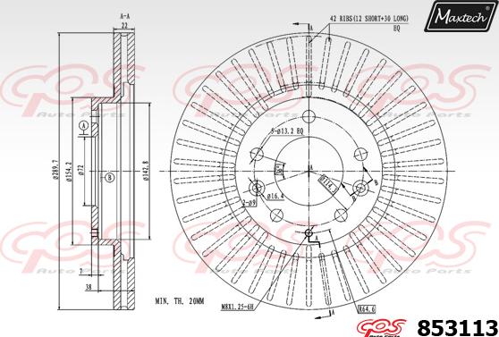 Maxtech 871162 - Гальмівний диск avtolavka.club