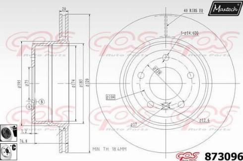 Maxtech 873096.6060 - Гальмівний диск avtolavka.club