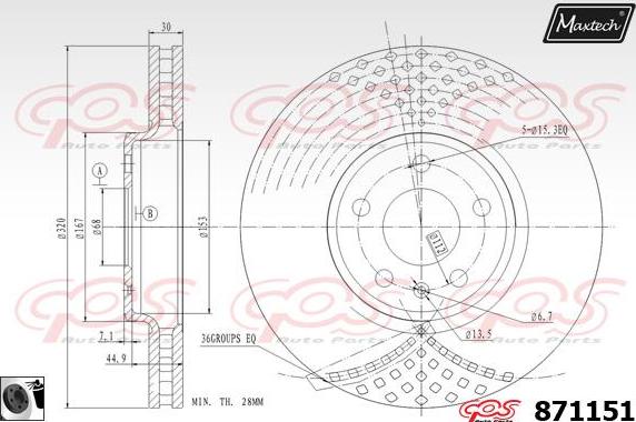 Maxtech 873024 - Гальмівний диск avtolavka.club