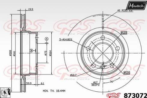 Maxtech 873072.0080 - Гальмівний диск avtolavka.club