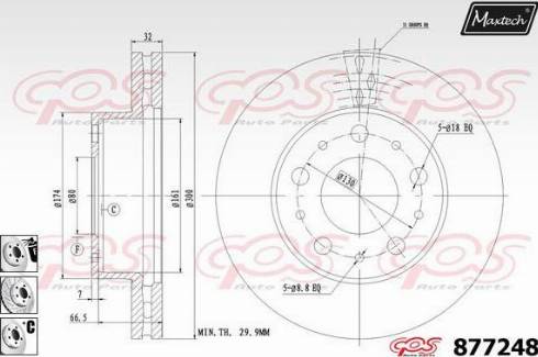 Maxtech 877248.6980 - Гальмівний диск avtolavka.club