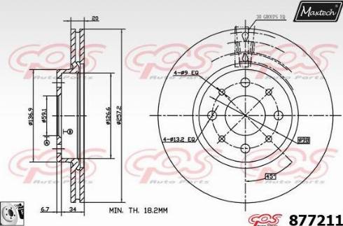 Maxtech 877211.0080 - Гальмівний диск avtolavka.club