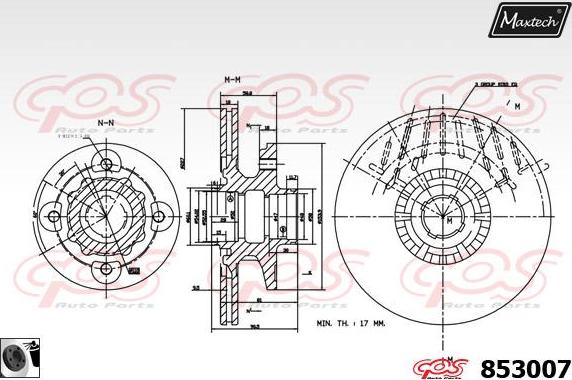 Maxtech 877232 - Гальмівний диск avtolavka.club