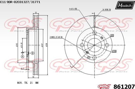 Maxtech 70160049 - Комплект направляючої гільзи avtolavka.club