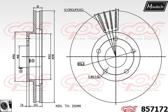 Maxtech 70160045 - Комплект направляючої гільзи avtolavka.club