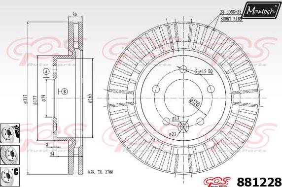 Maxtech 70200182 - Ремкомплект, гальмівний супорт avtolavka.club