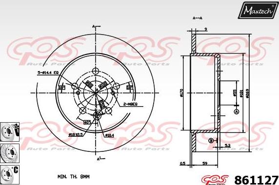 Maxtech 70160066 - Комплект направляючої гільзи avtolavka.club