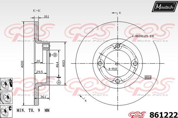 Maxtech 70200704 - Ремкомплект, гальмівний супорт avtolavka.club